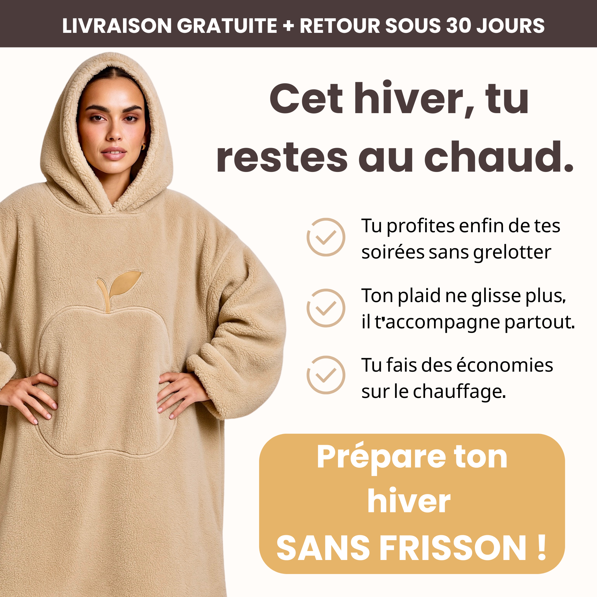 Sweet Plaid Oversize - Ton cocon d’hiver à enfiler